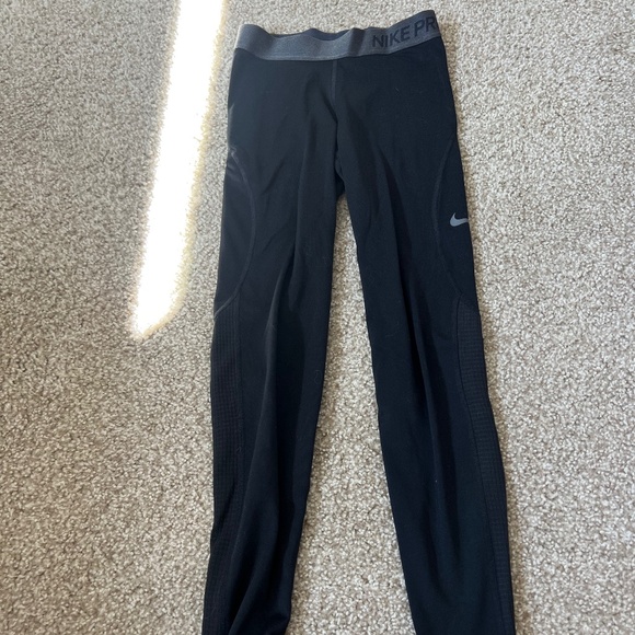 Nike Pro Dri Fit Leggings Black - Picture 1 of 3